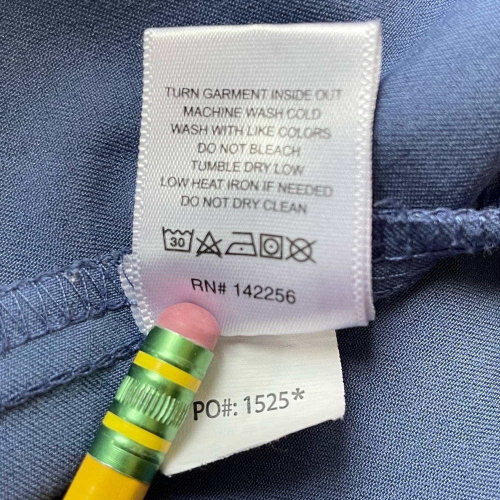 Figs Big Sky Blue Scrub Set Casma Three Pocket Top & Yola Skinny Pants Size XL - Picture 8 of 16